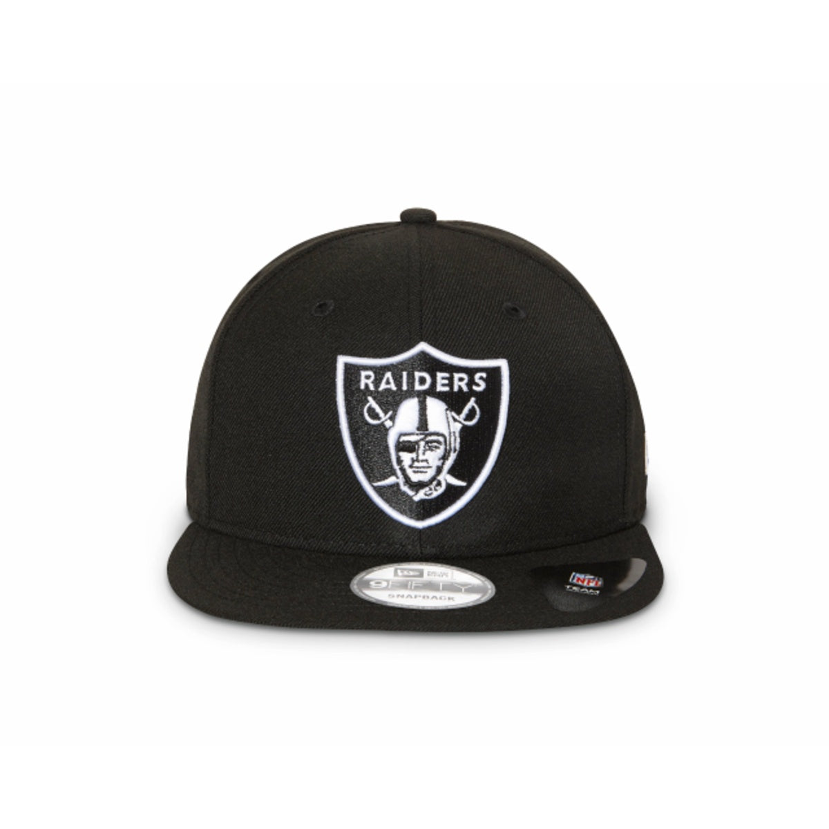 New Era Raiders 9Fifty Black White Flat Peak Snapback