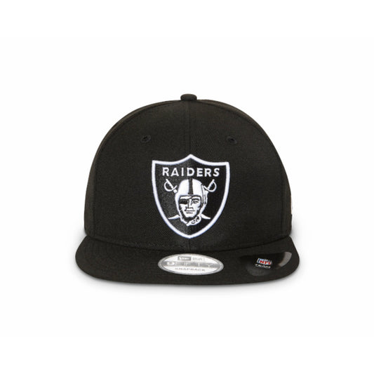 New Era Raiders 9Fifty Black White Flat Peak Snapback