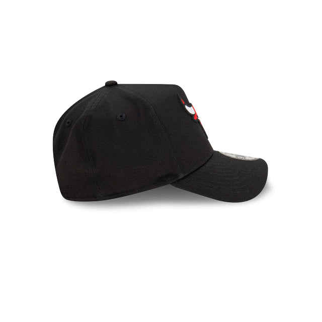 New Era 9Forty A Frame Chicago Bulls Black Red