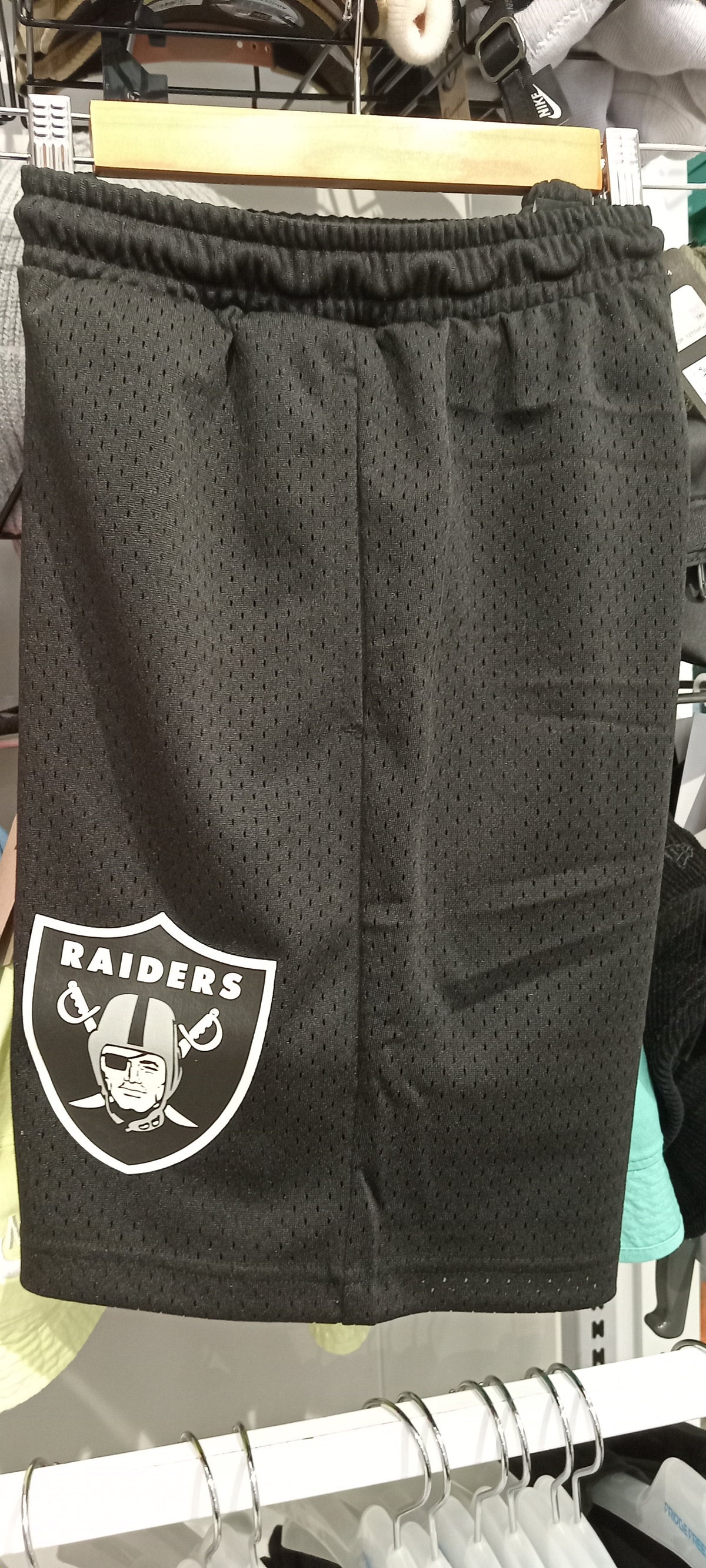 Majestic NFL Classic Crest Mesh Short Raiders Black MJLV1299