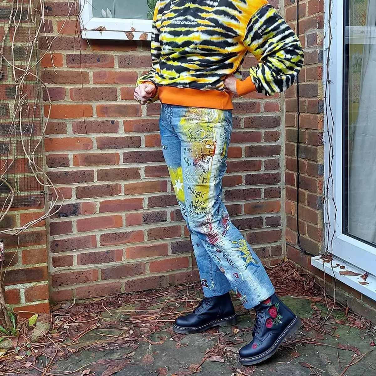 Dr Martens 1460 Vonda 8 Eye Boot Black Softy Last Pair UK5