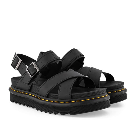 Dr Martens Voss II Cross Strap Sandal Black Hydro