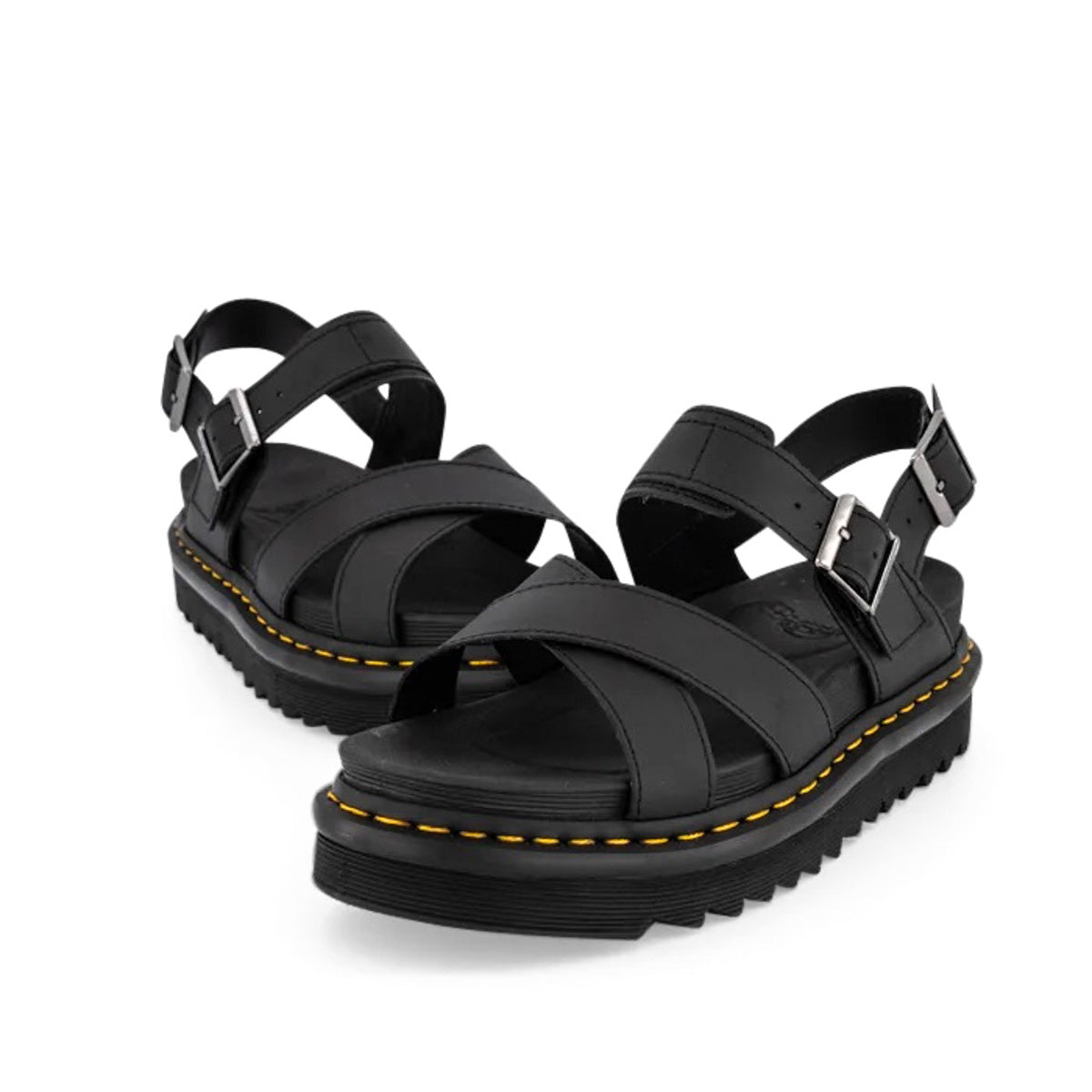 Dr Martens Voss II Cross Strap Sandal Black Hydro