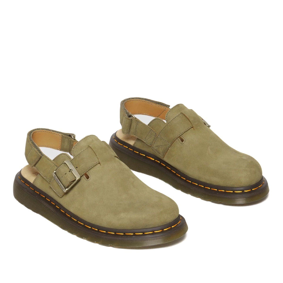Dr Martens Jorge II Muted Olive Tumbled Nubuck - Last Pair UK7