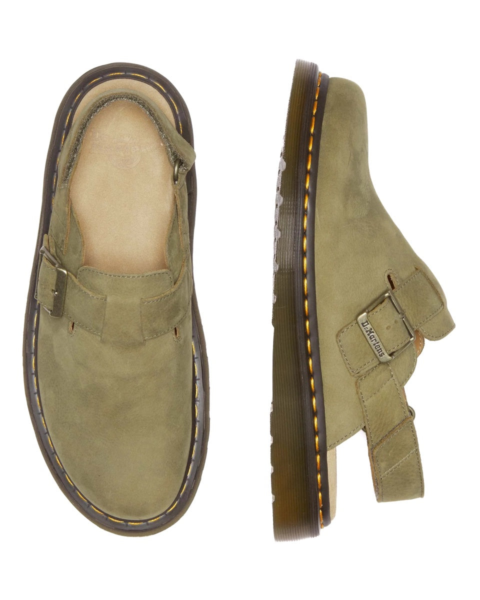 Dr Martens Jorge II Muted Olive Tumbled Nubuck - Last Pair UK7
