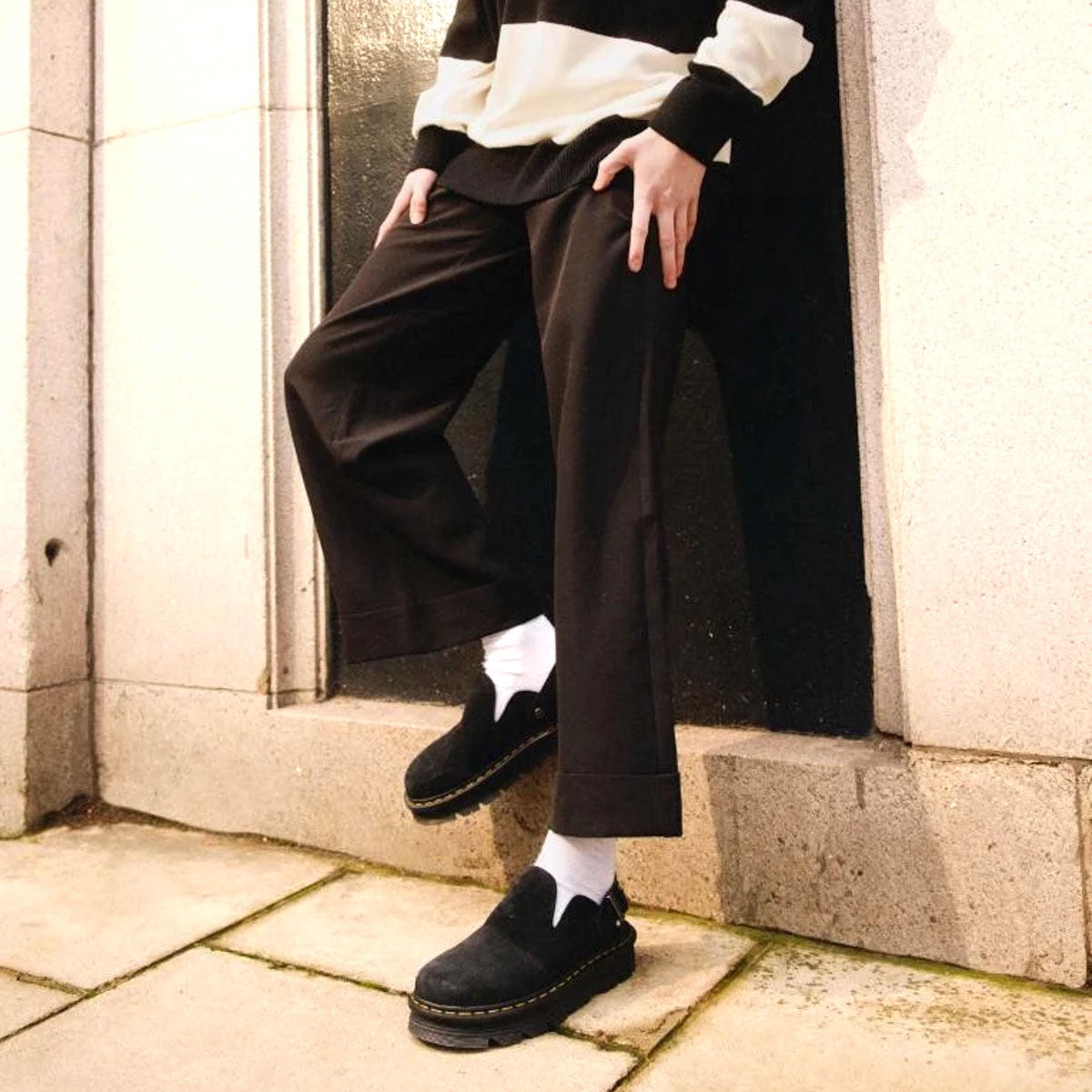 Dr Martens Zebzag Mule Black - Last Pair UK4