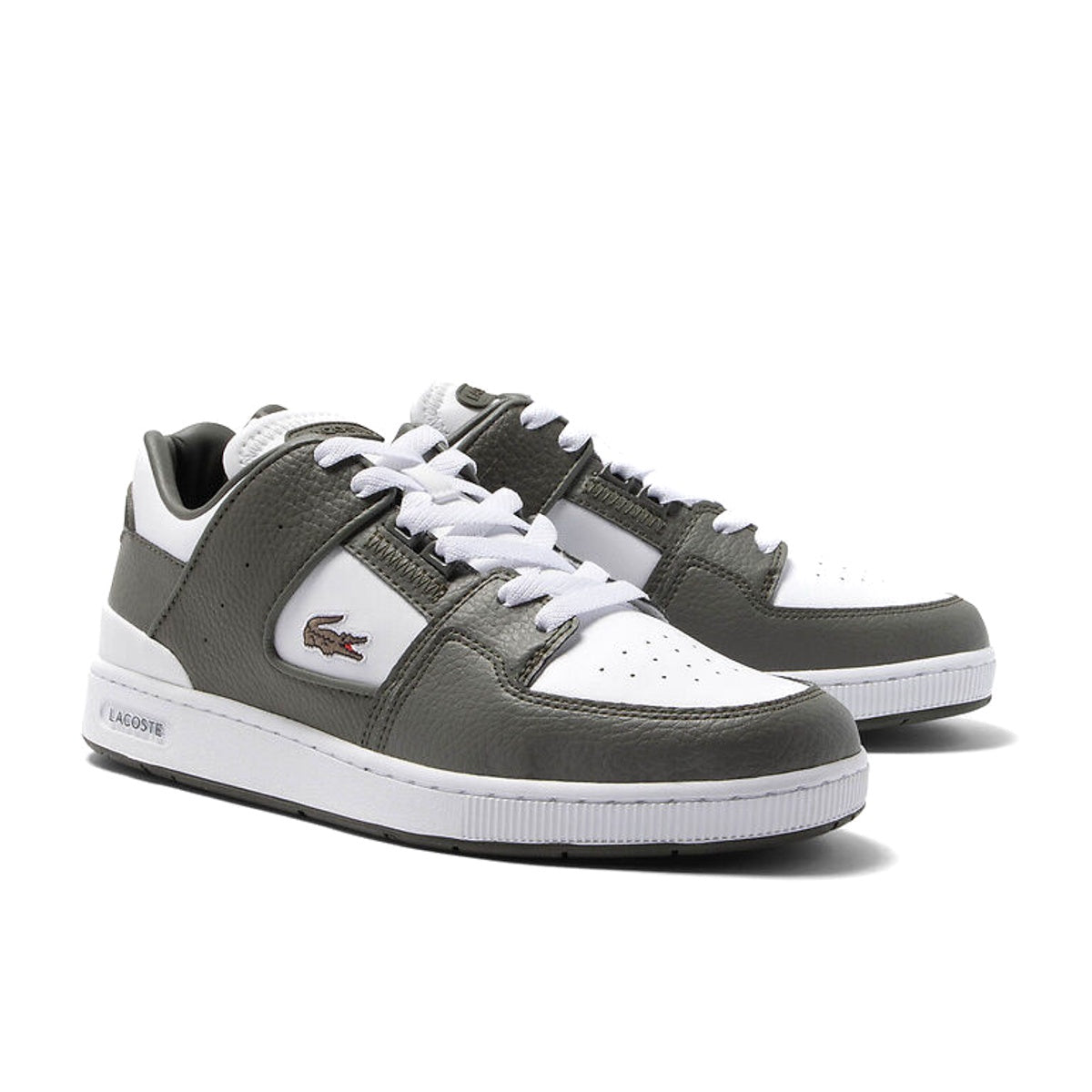 Lacoste Court Cage White Khaki Mens