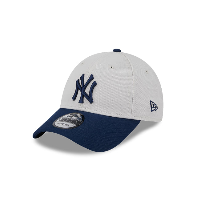 New Era 9Forty New York Yankees White Navy Cloth Strap