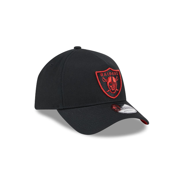 New Era 9Forty AFrame MAtallic Raiders Black Scarlet