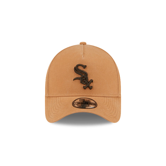 New Era 9Forty AFrame Washed Canvas Bronze White Sox LBZ