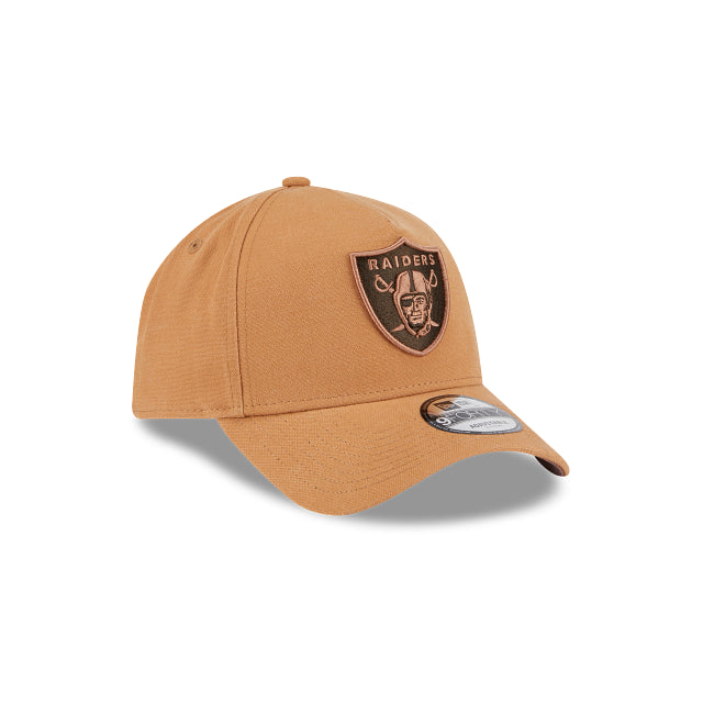 New Era 9Forty AFrame Washed Canvas Bronze Raiders LBZ