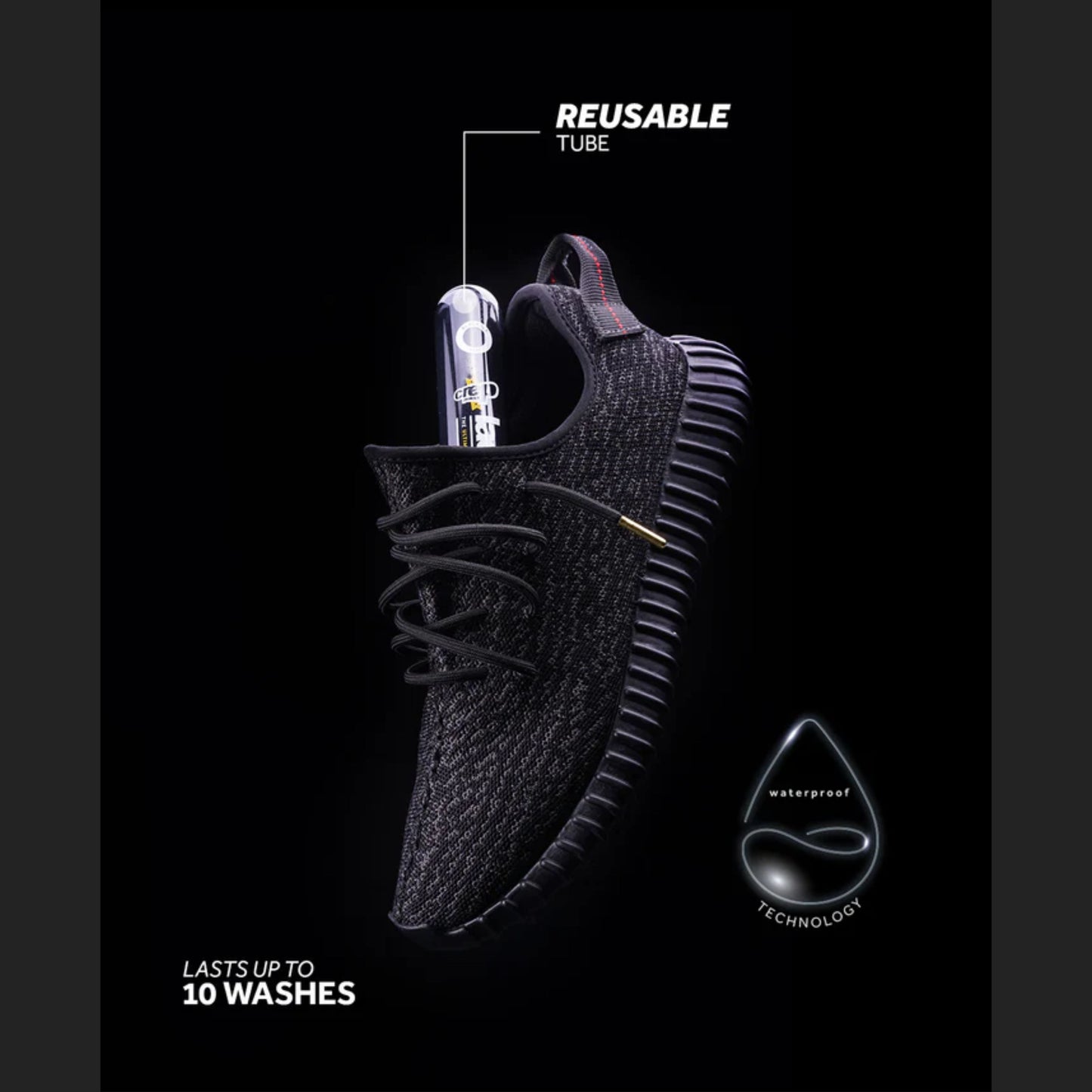 Crep Protect Laces Flat Mono Black