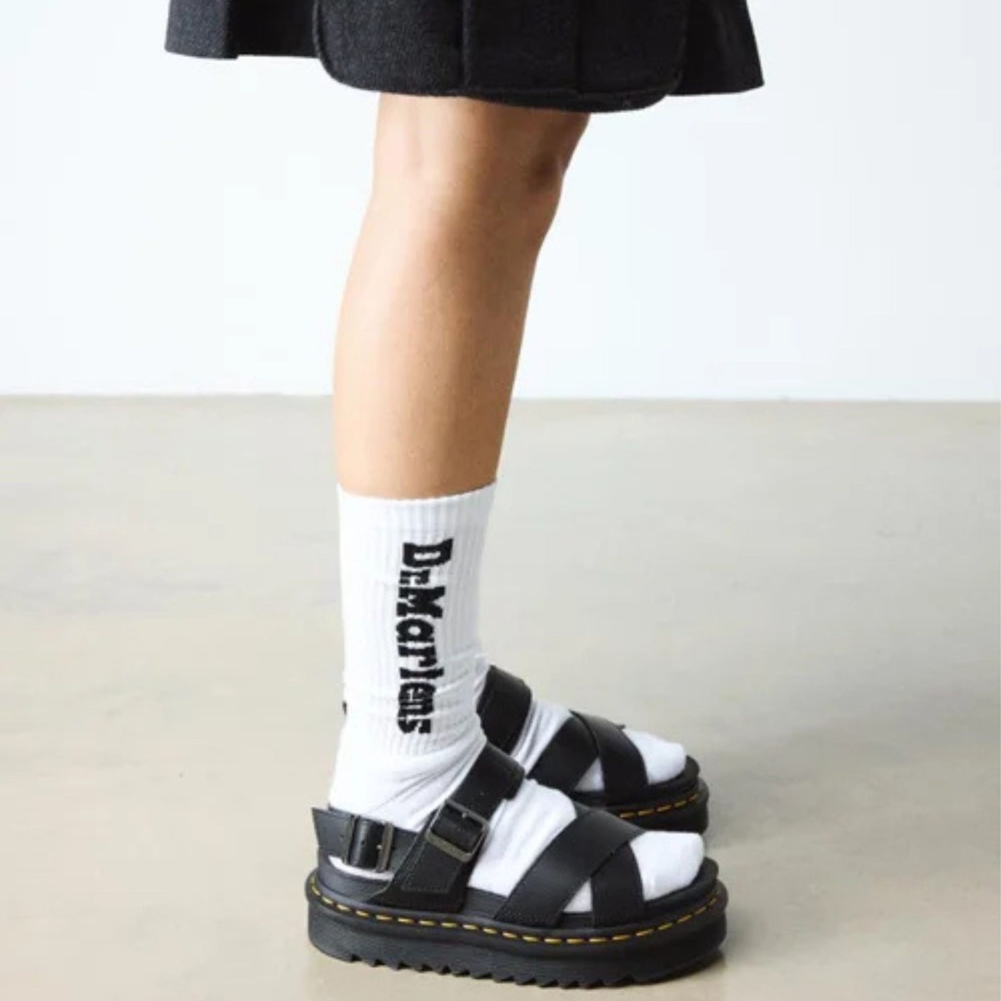 Dr Martens Voss II Cross Sandal Black Athena - Last Pair UK7