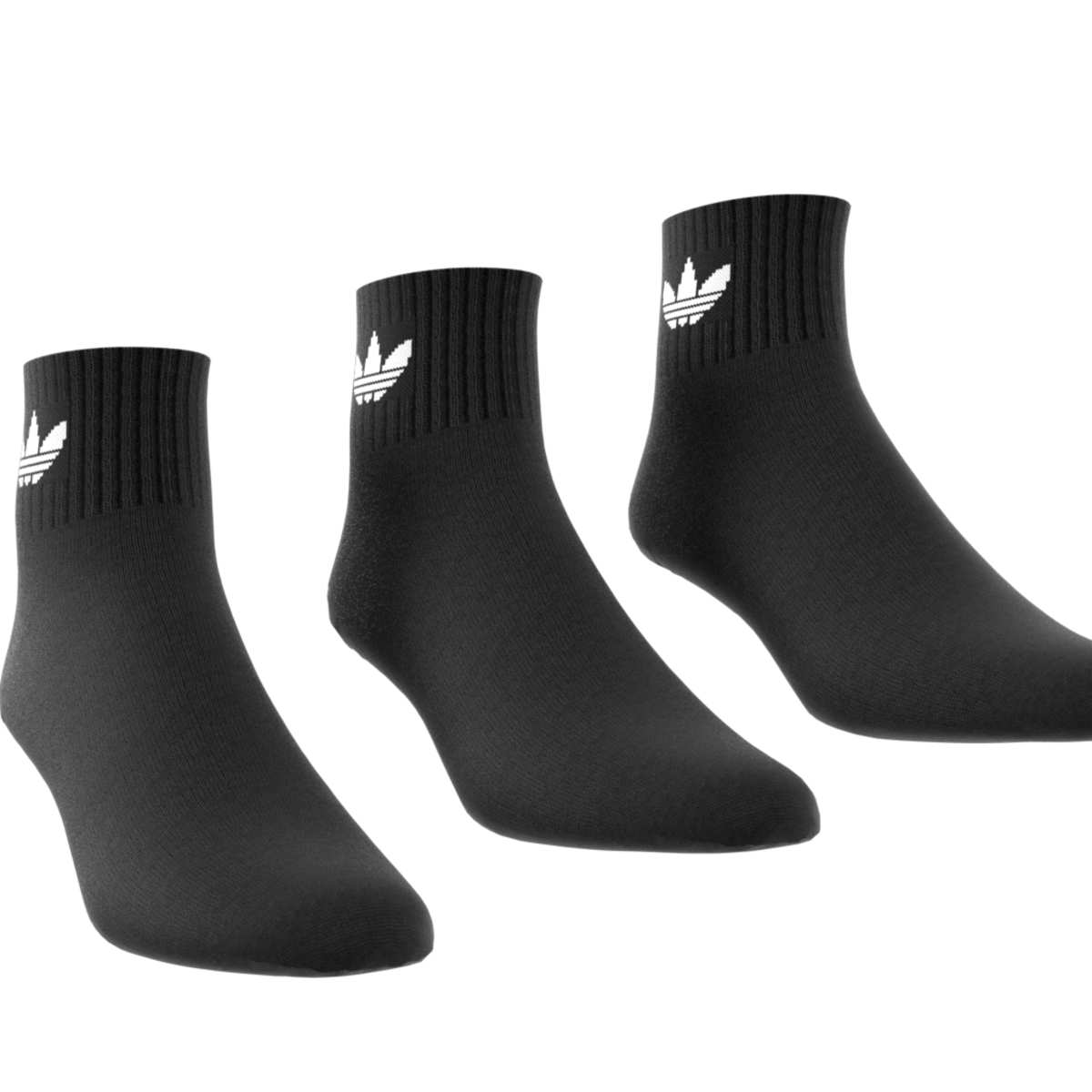 Adidas Mid Ankle Socks 3 Pack Black