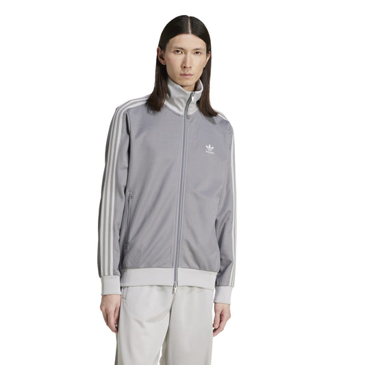Adidas 3 Stripe Clasic Track Top Grey on Grey