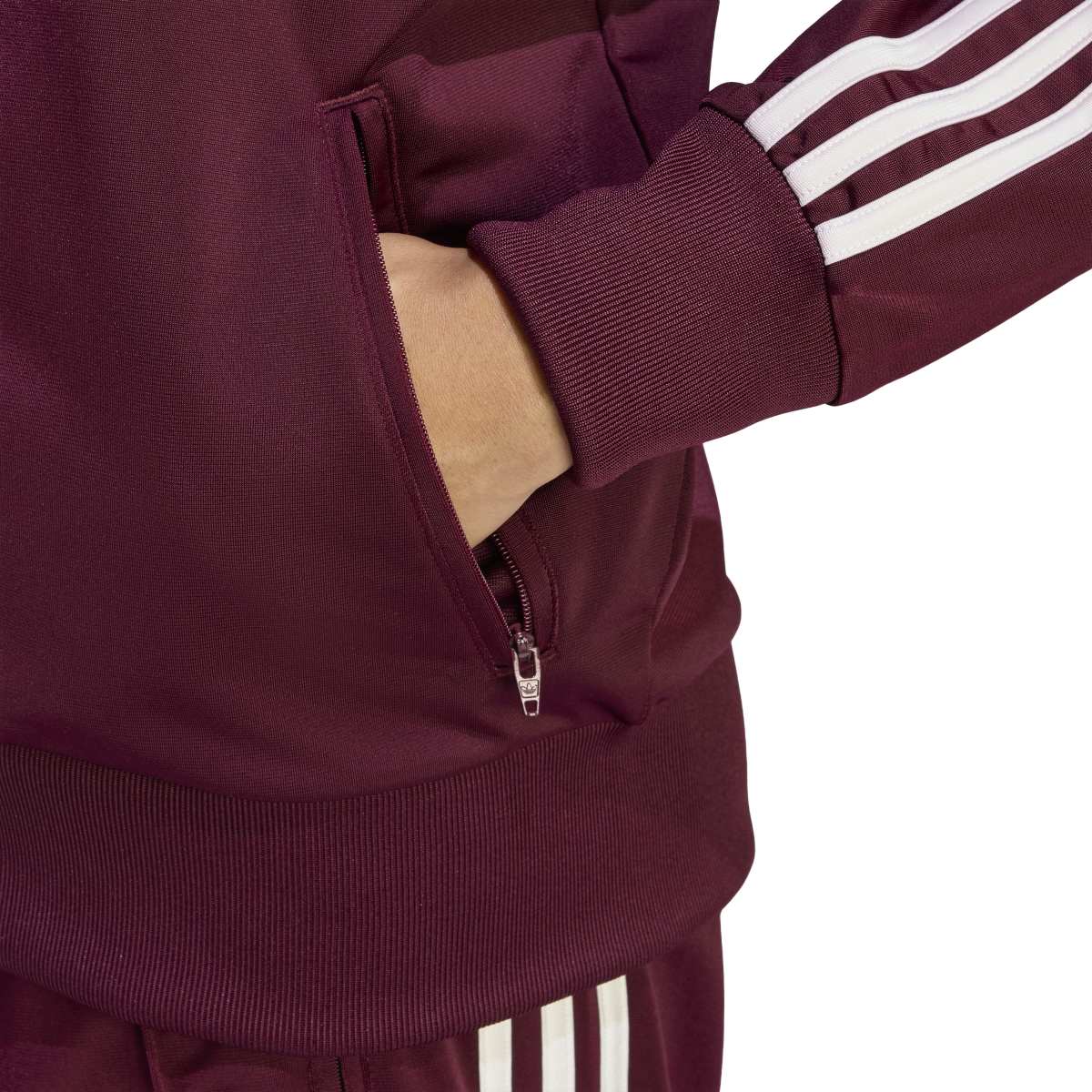 Adidas Firebird Track Top Loose Maroon Womens