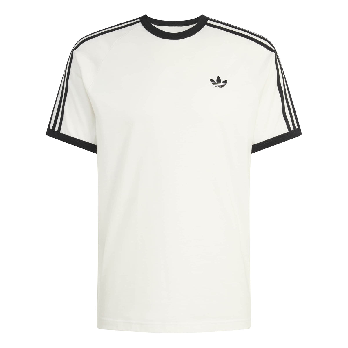 Adidas White Black 3 Strip Men's Tee