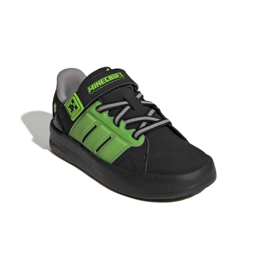 Adidas Minecraft Lightorama Court Shoe Kids Black Green