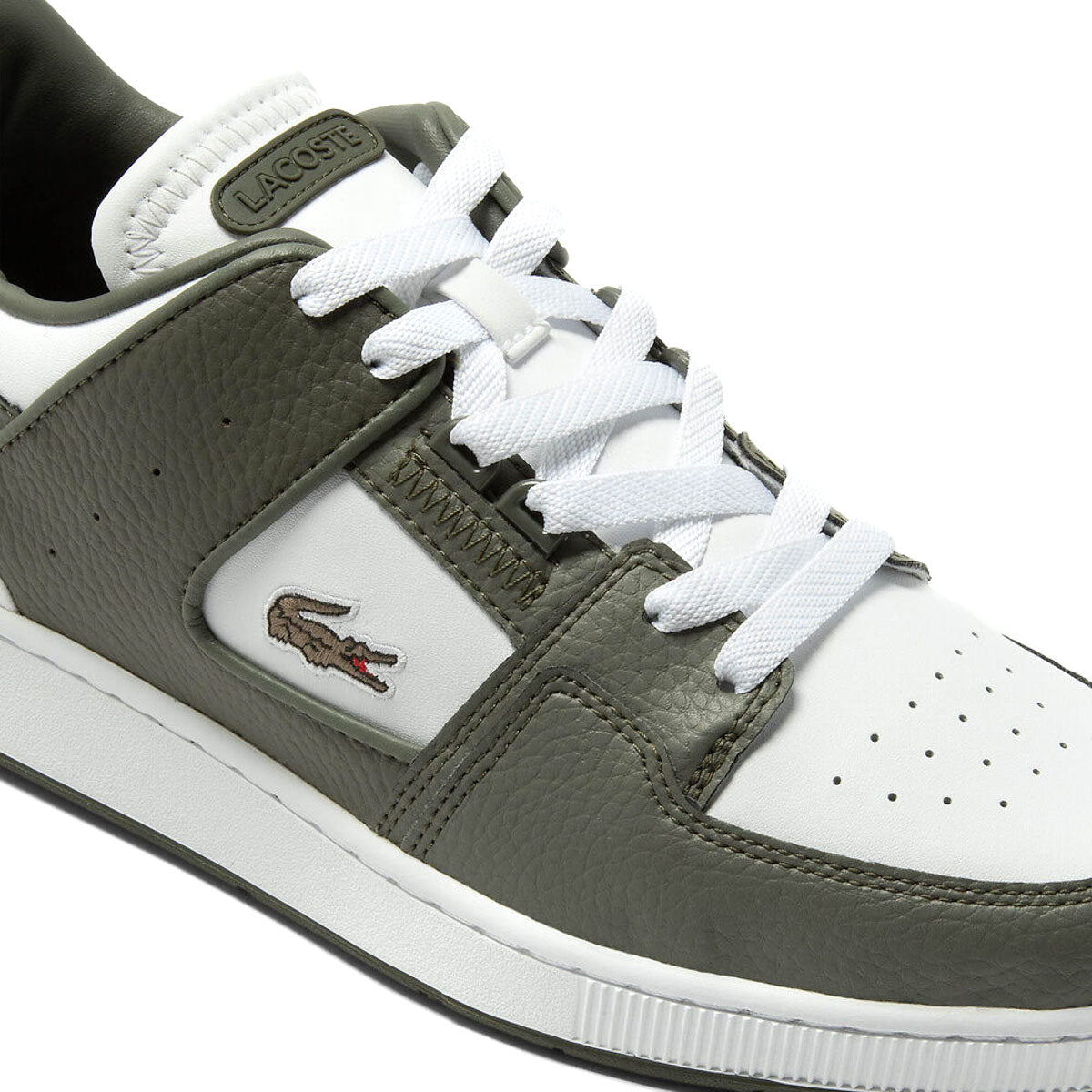 Lacoste Court Cage White Khaki Mens