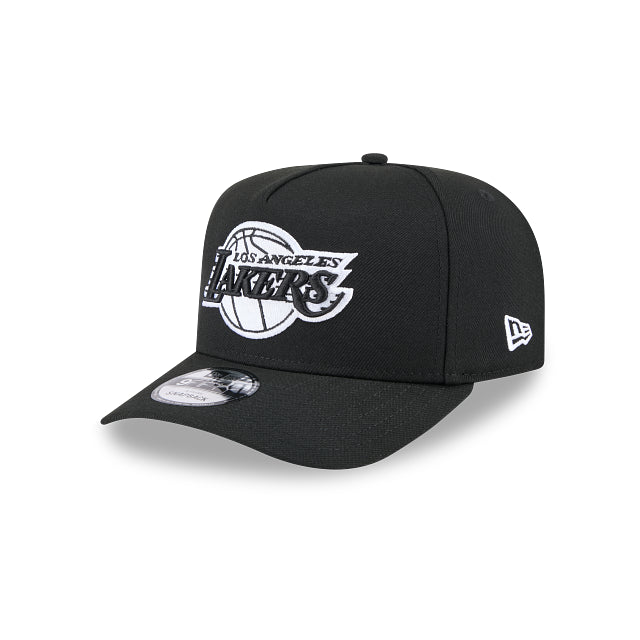 New Era 9Fifty AFrame LA Lakers Cap Black White Logo
