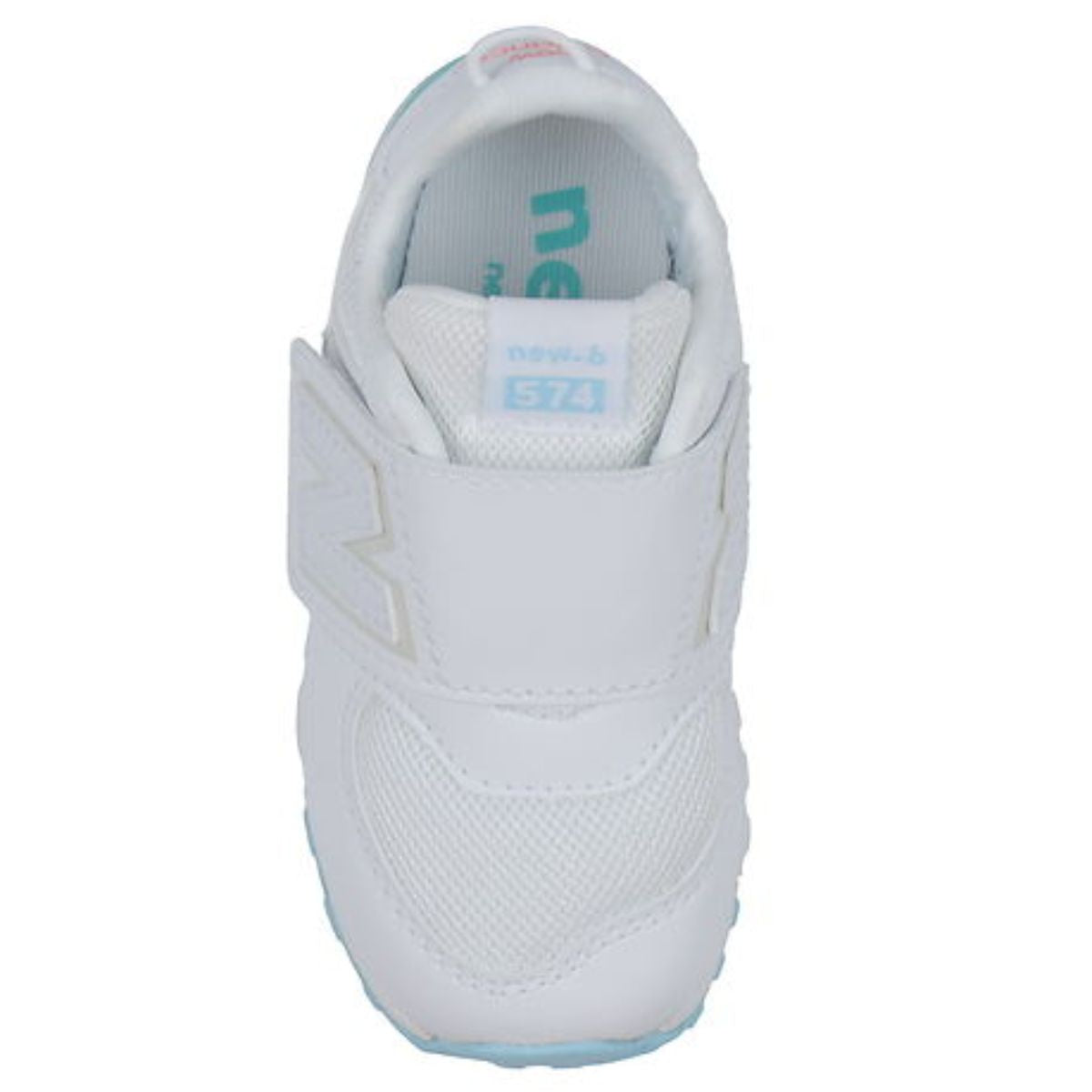 New Balance 574 New-B Hook & Loop White Team Sky Blue NW574KIJ