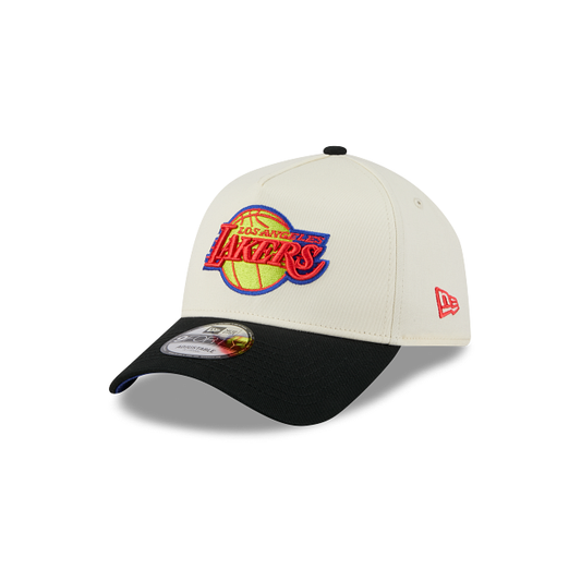 New Era 9Forty AFrame LA Lakers WHite Thermo Logo Cap