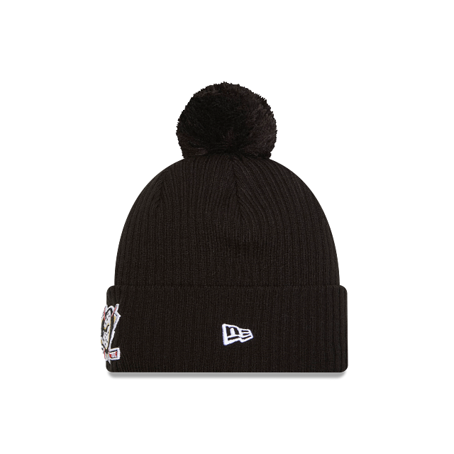 New Era Knitted Pom Pom Ducks Black Beanie