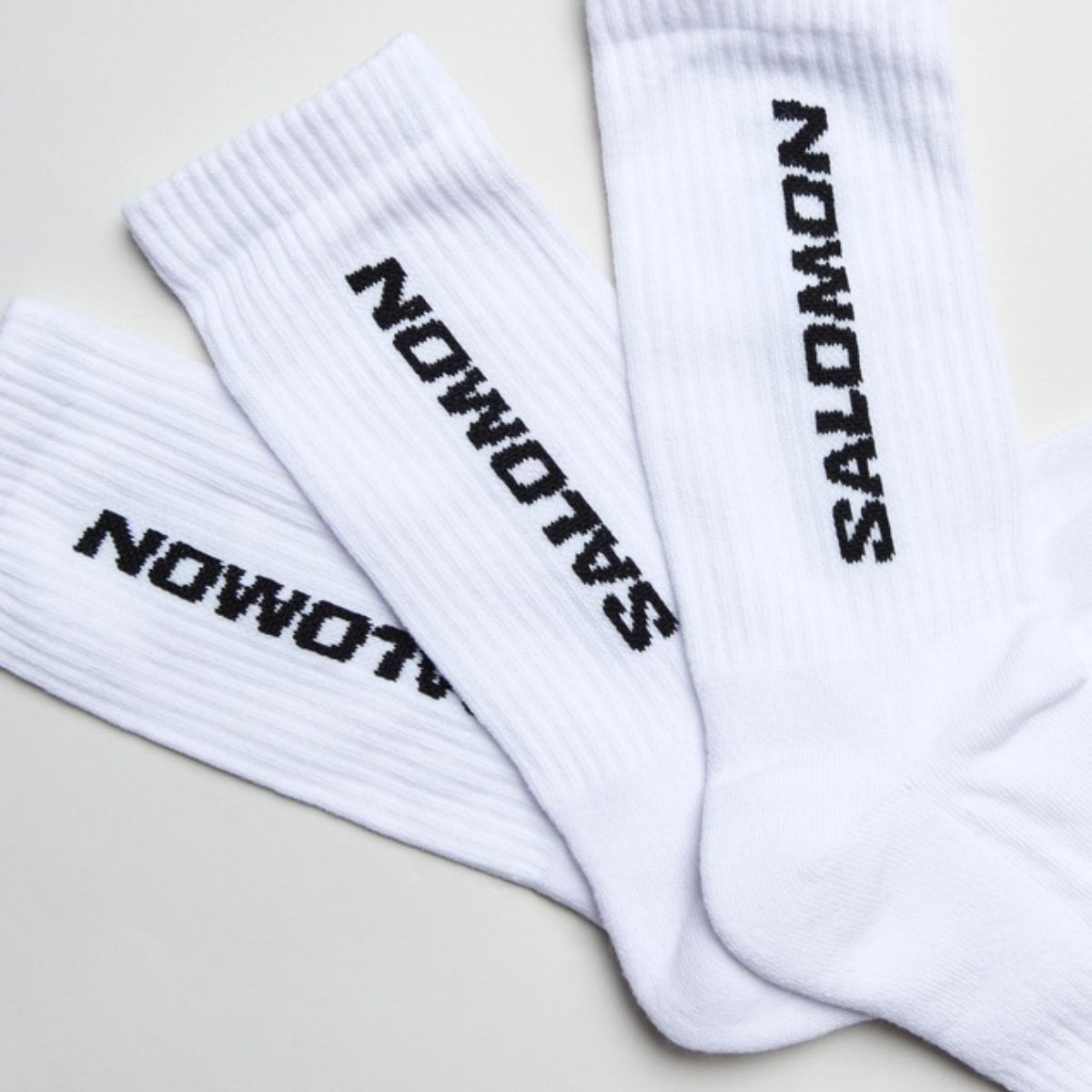Salomon Everyday Crew 3 Pack Socks White White White
