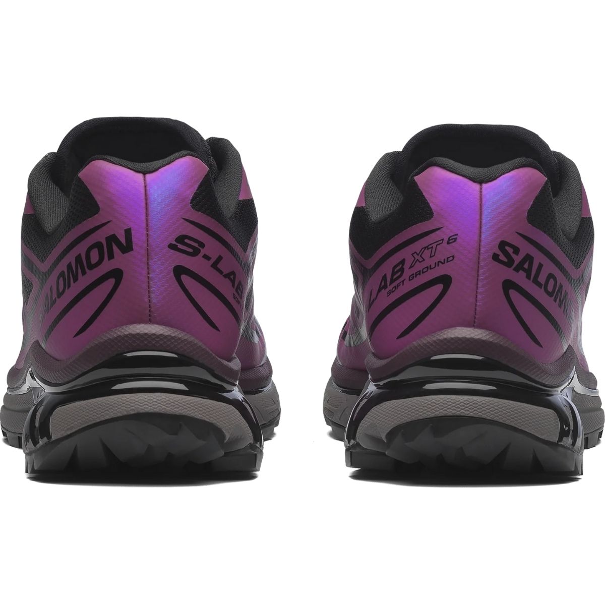 Salomon XT6 Unisex Sneaker Iridescent Black Hollyhock Plum Perfect
