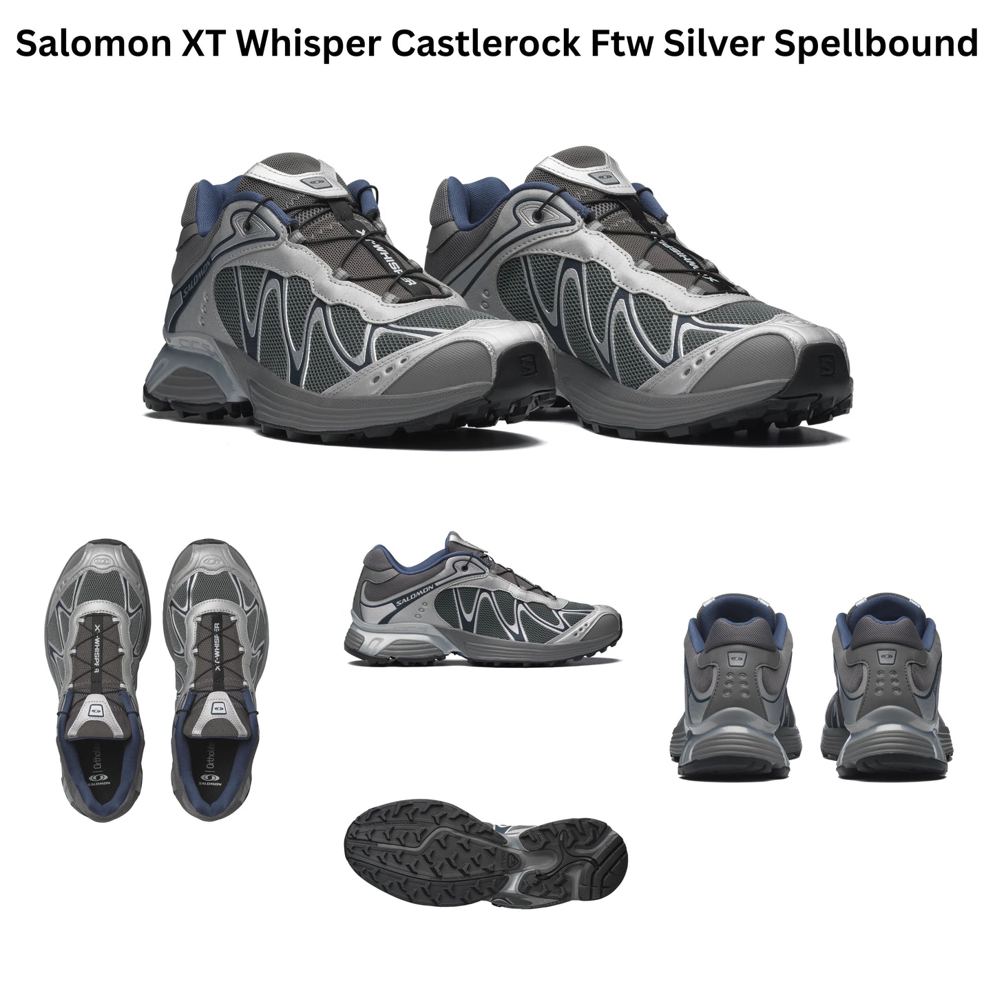 Salomon XT Whisper Unisex Sneaker Castlerock Ftw Silver Spellbound