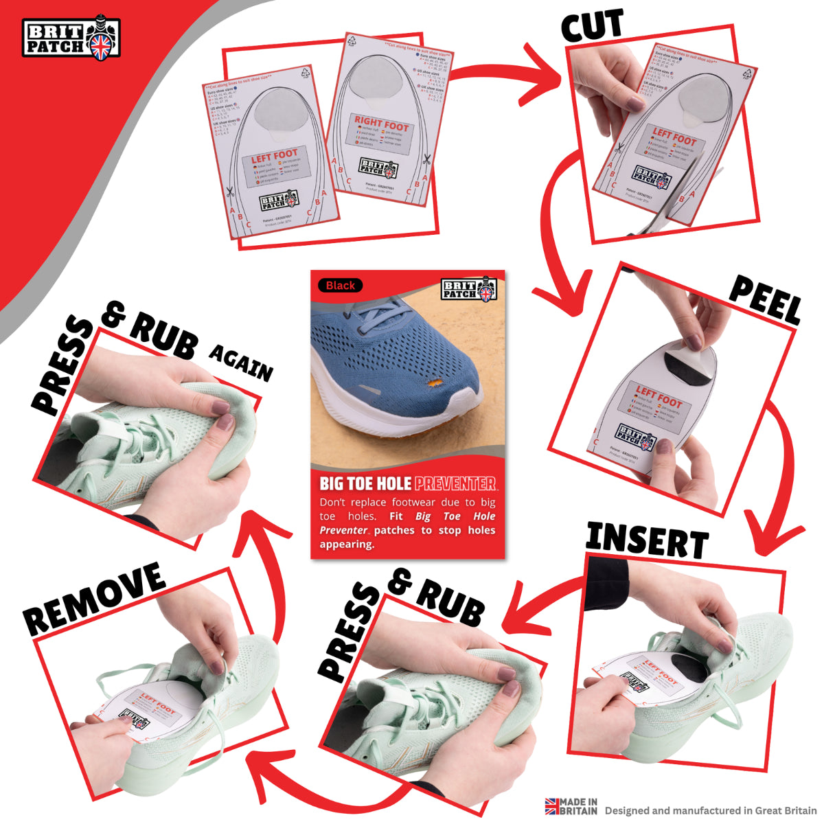 Trainer Armour Big Toe Hole Preventer