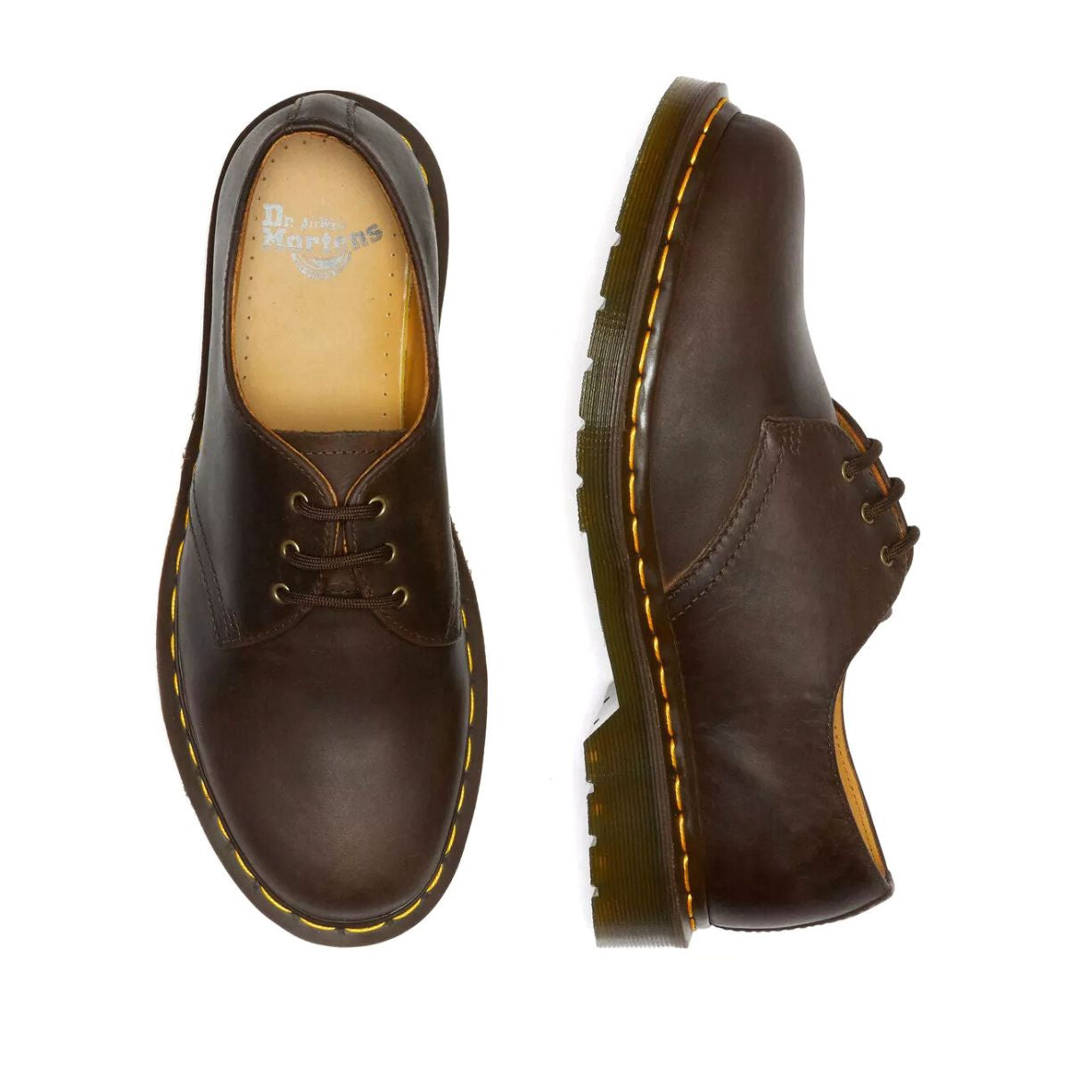Dr Martens 1461 Dark Brown Crazy Horse Shoe