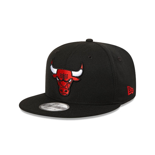 New Era 9Fifty Chicago Bulls Black Flat Peak Cap
