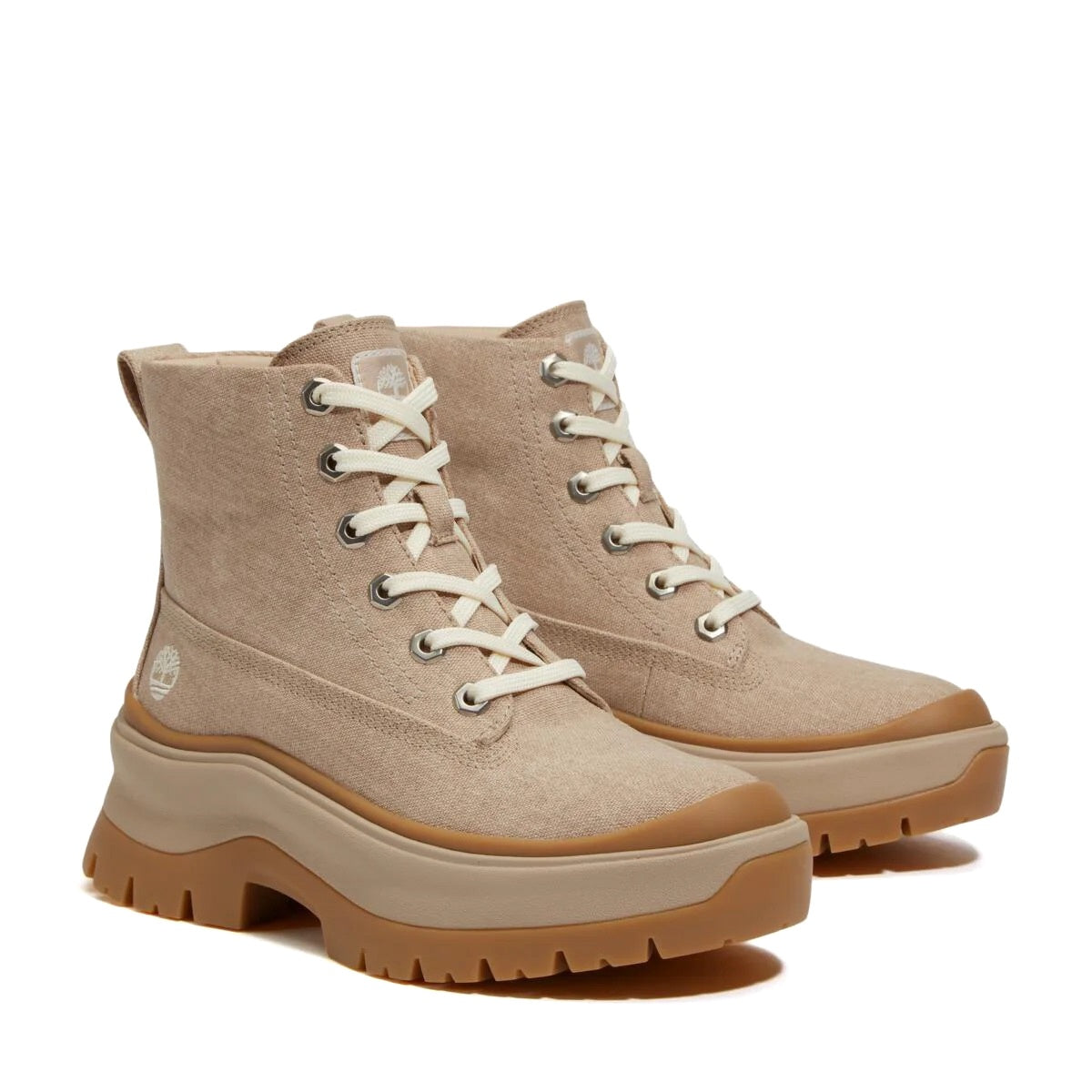 Timberland Roxie Lane Mid Light Beige Canvas