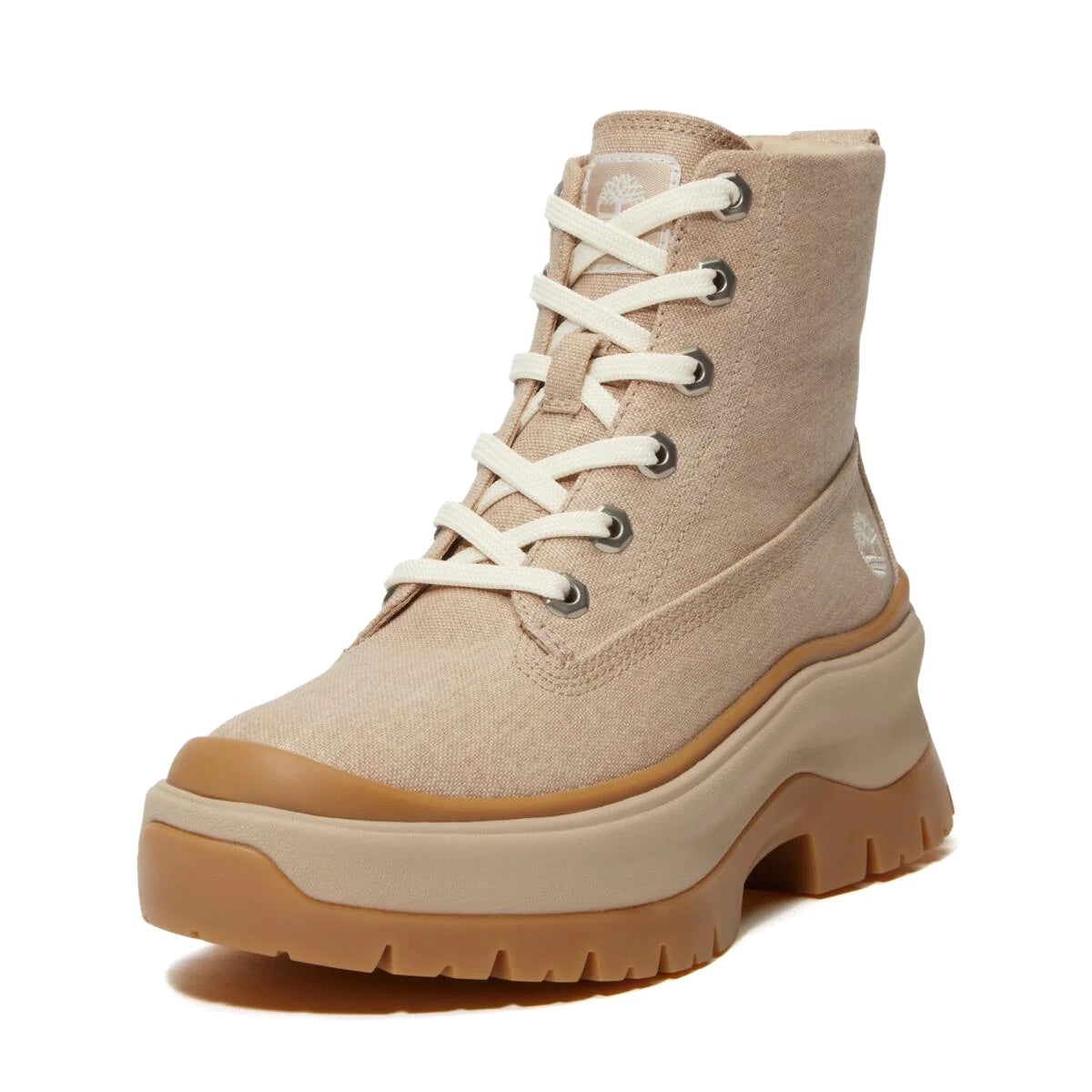 Timberland Roxie Lane Mid Light Beige Canvas