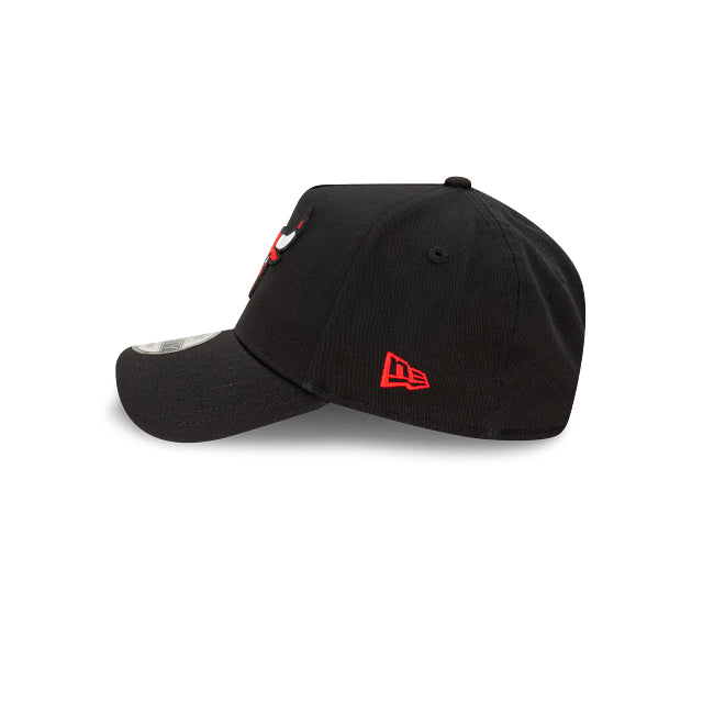 New Era 9Forty A Frame Chicago Bulls Black Red