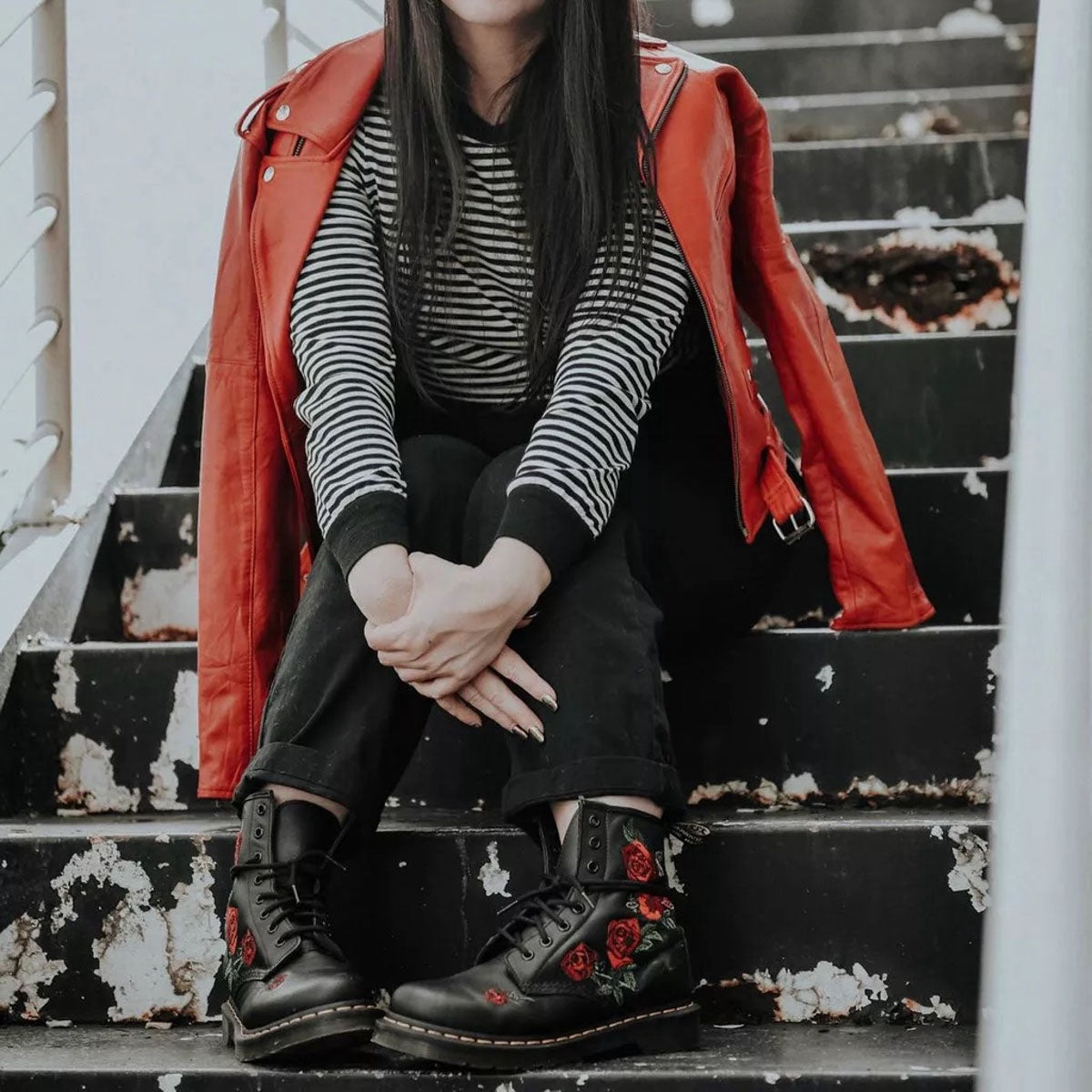 Dr Martens 1460 Vonda 8 Eye Boot Black Softy Last Pair UK5