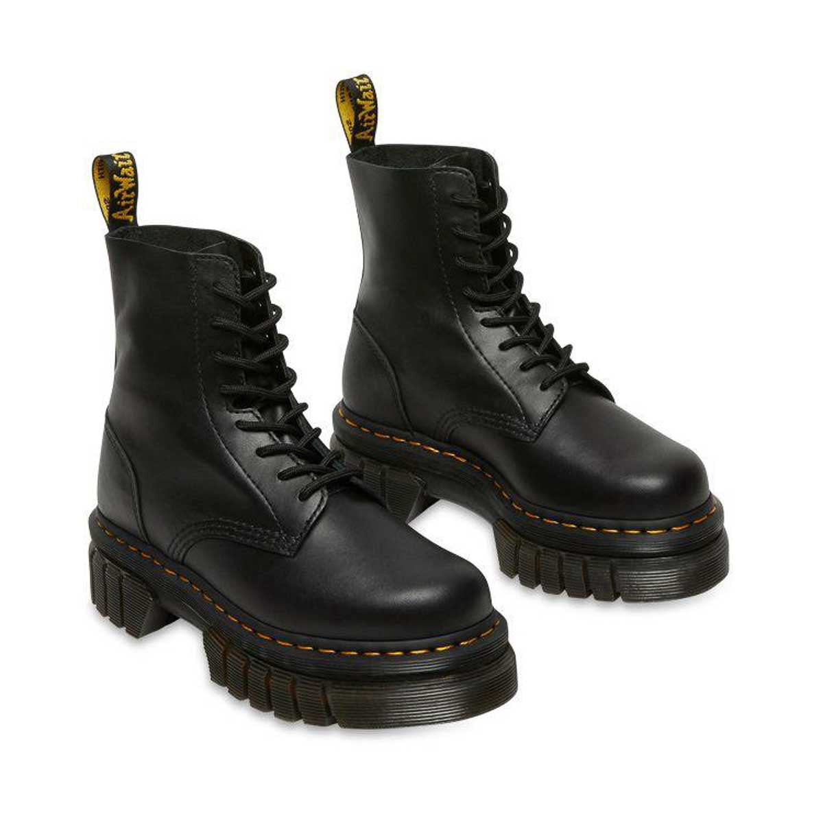 Dr Martens Audrick 8 Eye Boot Black Nappa Lux