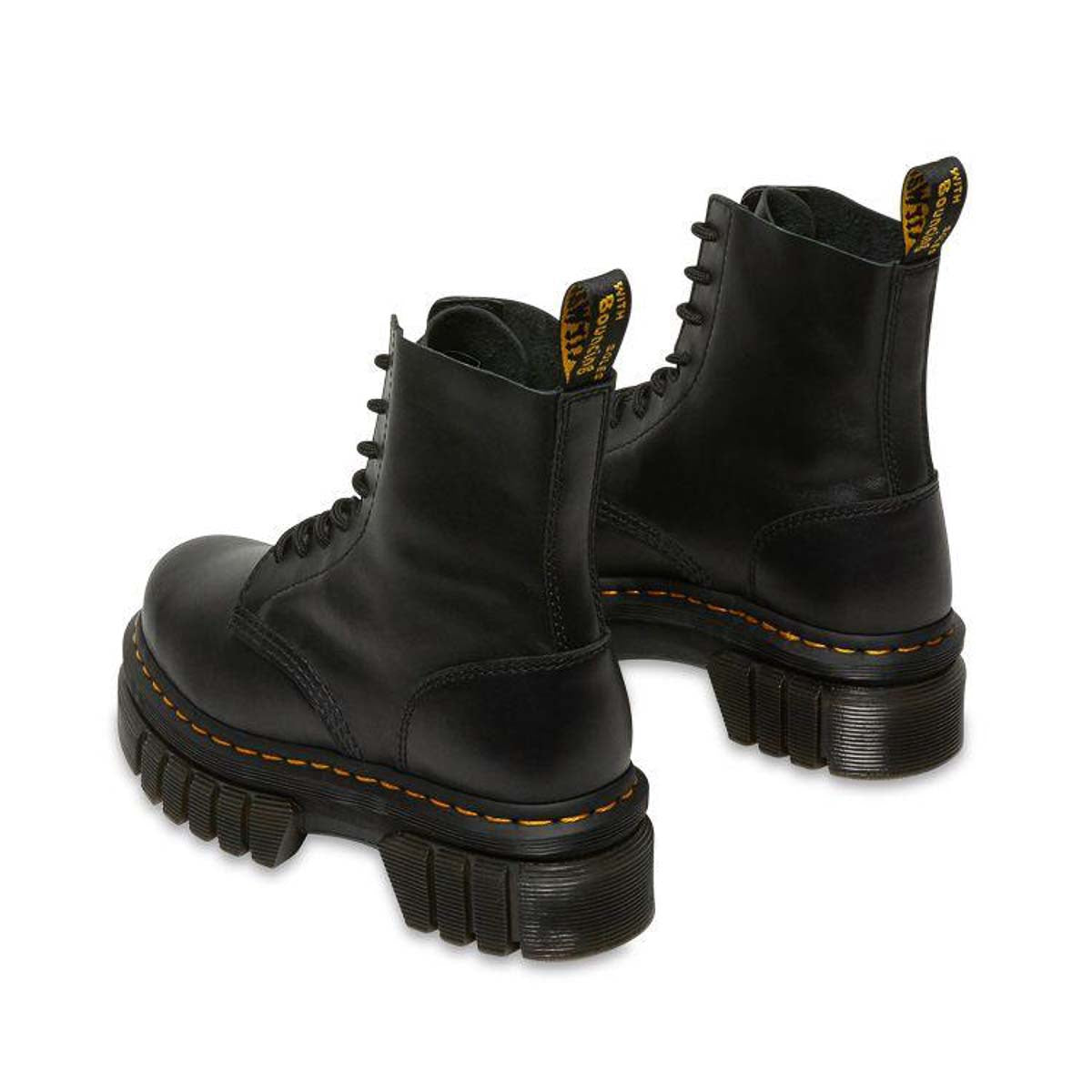 Dr Martens Audrick 8 Eye Boot Black Nappa Lux