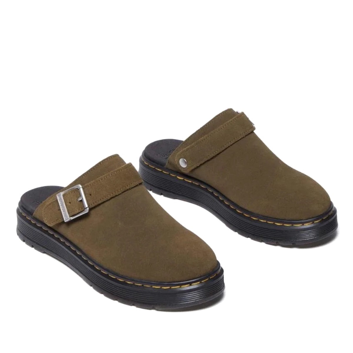 Dr Martens Brookline Mule DMS Olive Bronx Suede