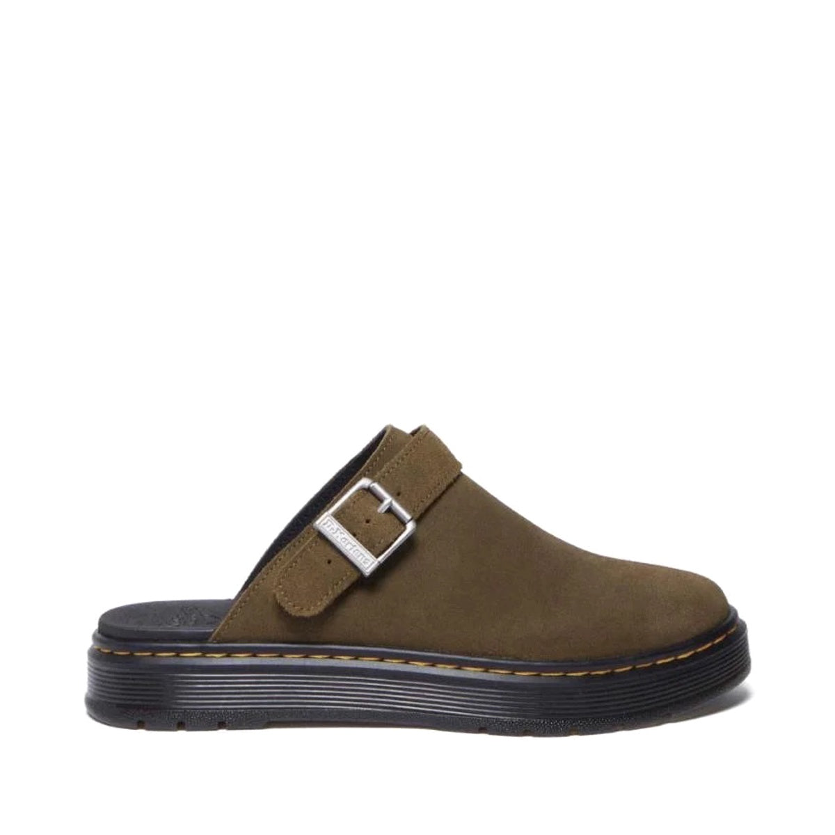 Dr Martens Brookline Mule DMS Olive Bronx Suede