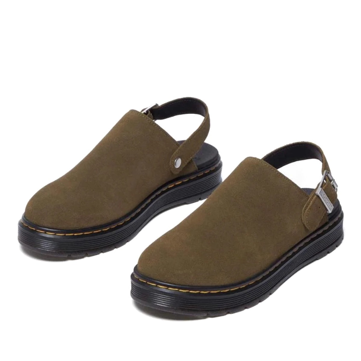 Dr Martens Brookline Mule DMS Olive Bronx Suede