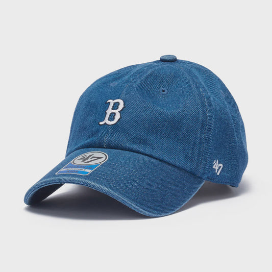 47 Brand Clean Up Baserunner Boston Red Sox Denim Cap