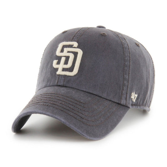 47 Brand Clean Up Lakeshore San Diego Padres Cap Faded Black