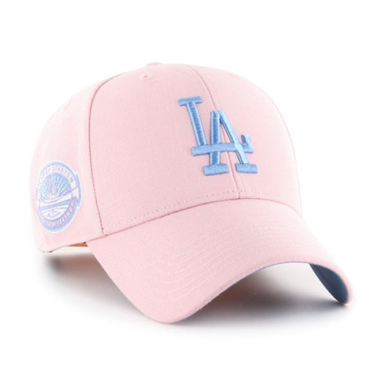 47 Brand MVP Sureshot LA Cap Pink Blue Logo
