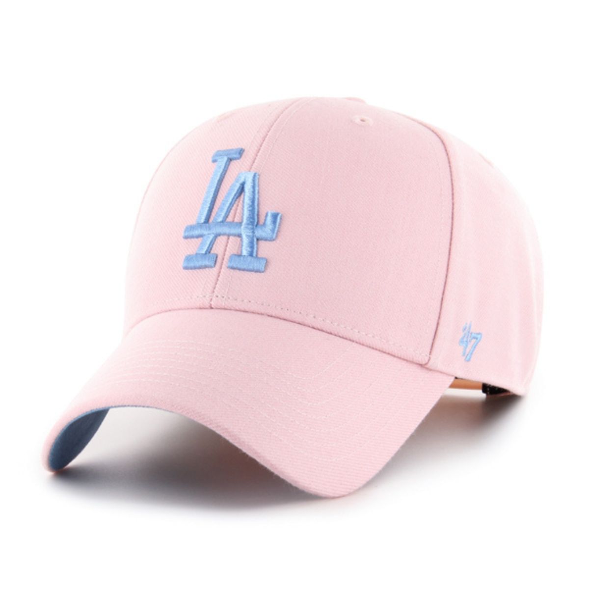 47 Brand MVP Sureshot LA Cap Pink Blue Logo