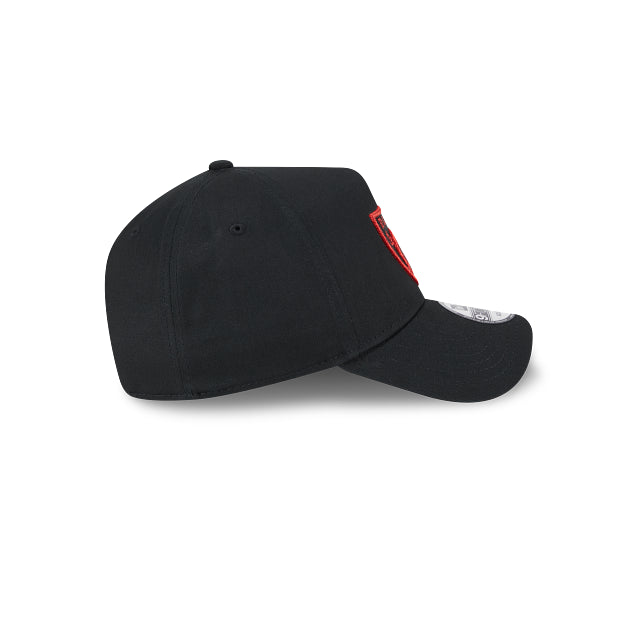New Era 9Forty AFrame MAtallic Raiders Black Scarlet
