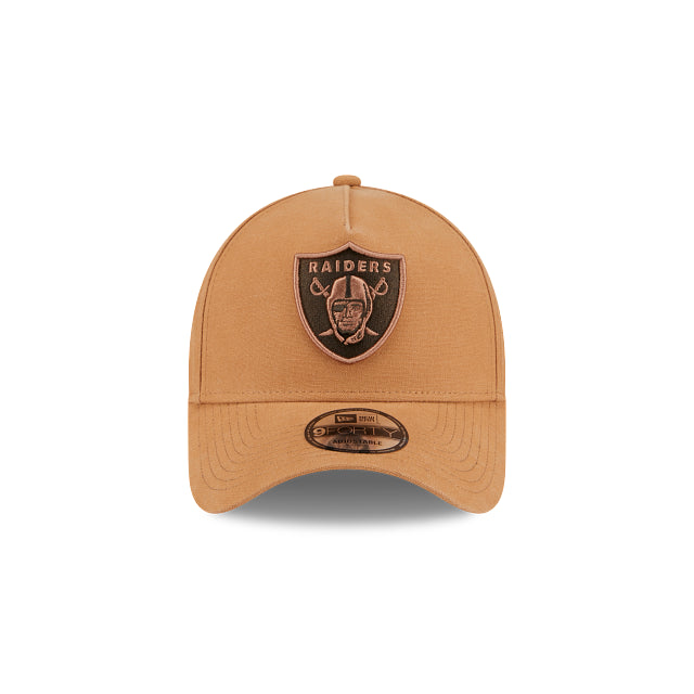 New Era 9Forty AFrame Washed Canvas Bronze Raiders LBZ