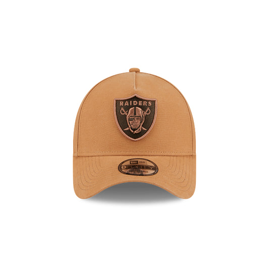 New Era 9Forty AFrame Washed Canvas Bronze Raiders LBZ