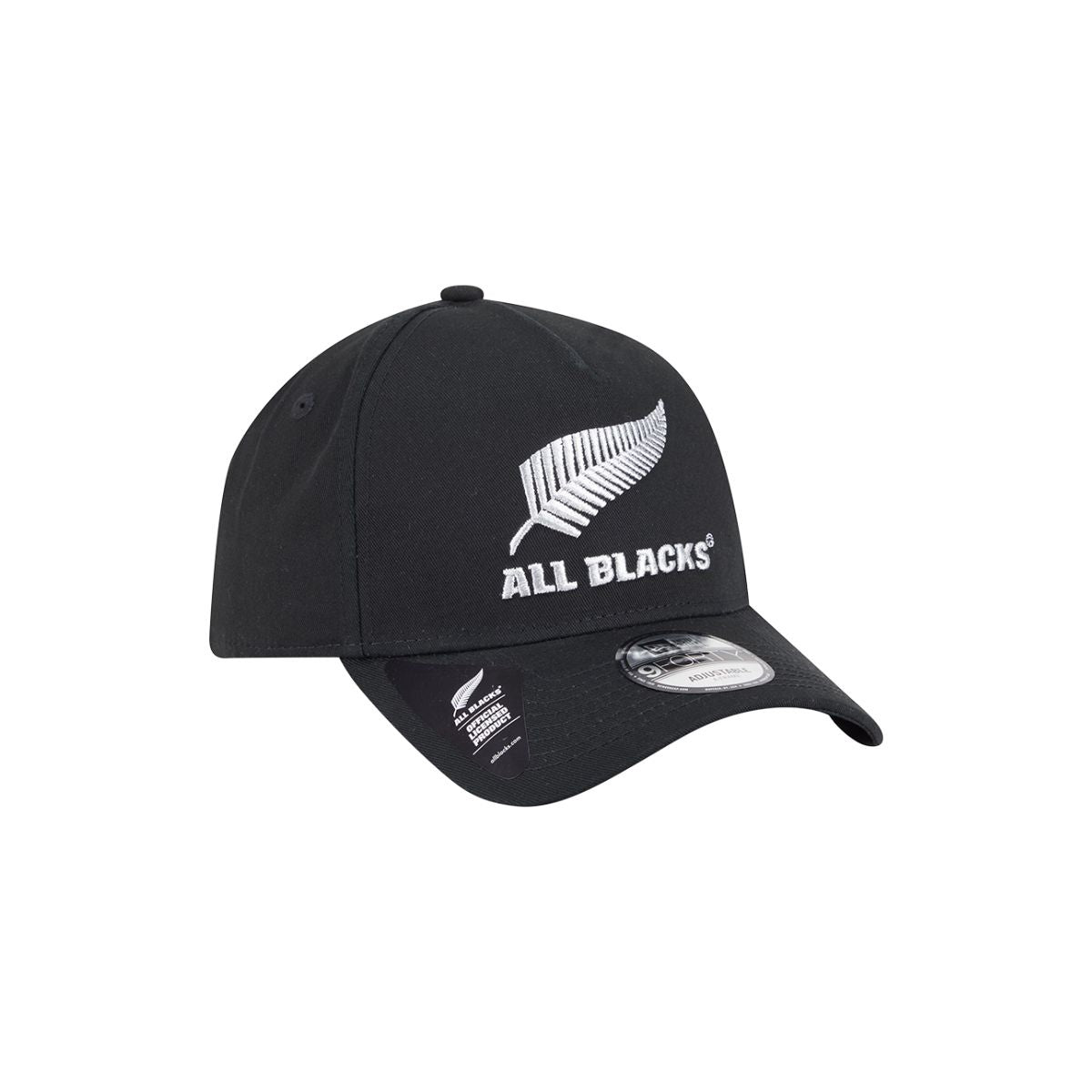 New Era 9Forty A Frame All Blacks Black Metal Silver